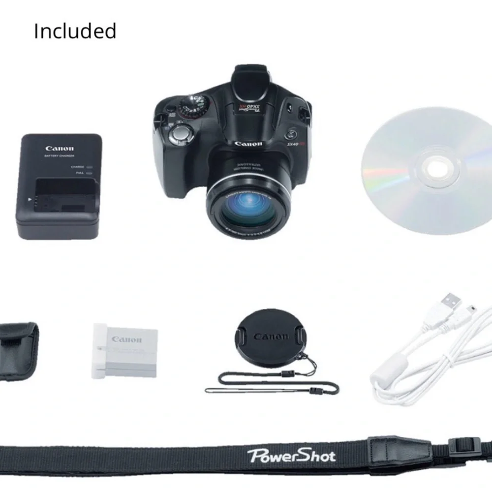 Canon SX40 HS Digital Camera in Black